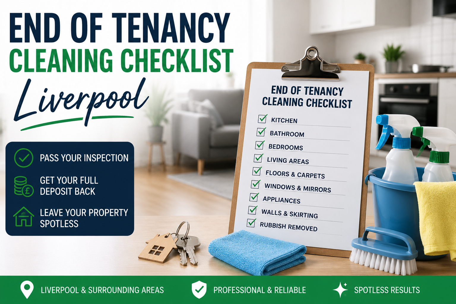 End of tenancy cleaning checklist